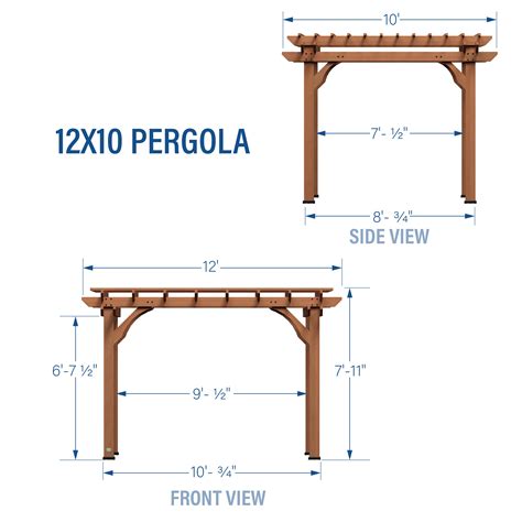 Standard Pergola Dimensions - Infoupdate.org