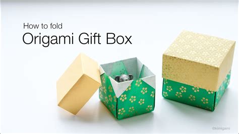 How To Fold This Easy Origami Gift Box With Two Same Size Square Paper