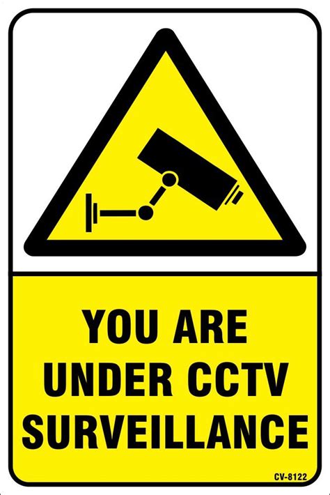 Amazing Sign Cctv Camera Surveillance Sign Board Amazon In