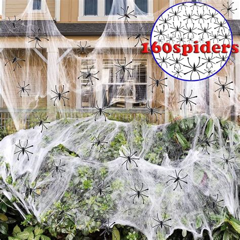 Amazon Aunavey 1500 Sqft Spider Web Halloween Decorations Indoor