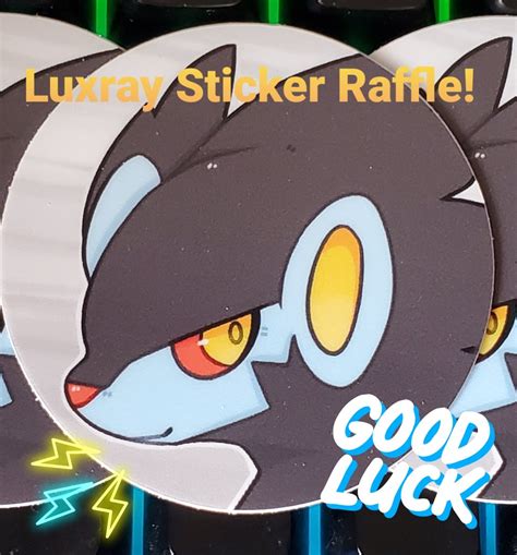 🏜 ʀᴏᴅᴇɴᴋᴀ On Twitter ⚡luxray Sticker Raffle⚡ Giving Away 3 Of My New