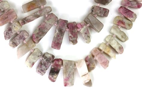 Pink Tourmaline Natural Slab Shades Of Pink And Cream Color Etsy