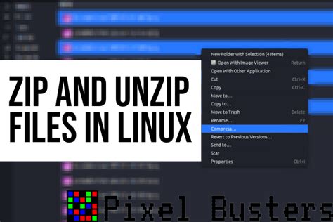 C Mo Comprimir Y Descomprimir Archivos En Linux Pixel Busters