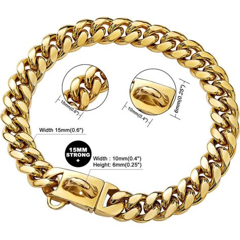 Gold Chain Stainless Steel Dog Collar | Gold Chain for Dogs