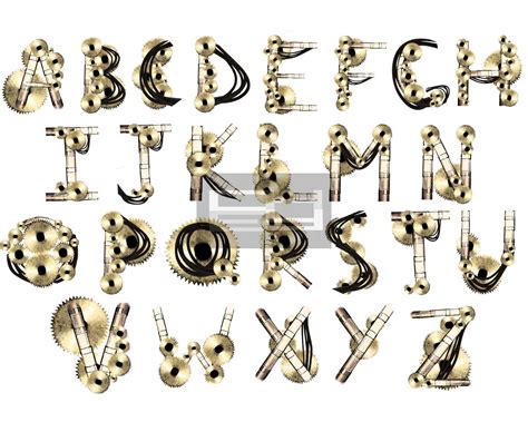 Steampunk Alphabet by nyxsilverjk on DeviantArt