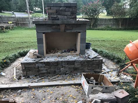 Cinder Blocks Your Diy Outdoor Fireplace Headquarters