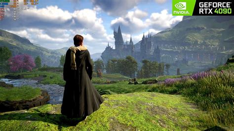 Walking Around Hogwarts Legacy Castle Ultra Ray Tracing DLSS RTX