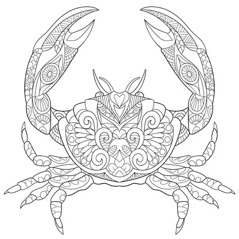 King Crab Coloring Page