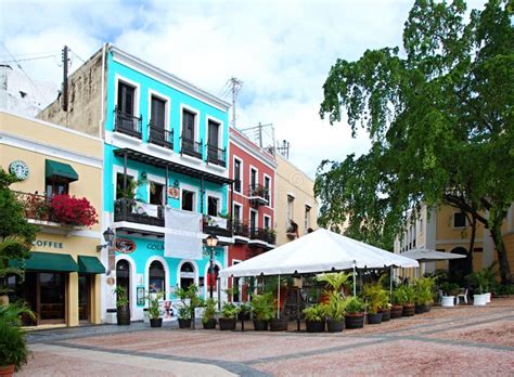 Coloridos Edificios Del Casco Antiguo De San Juan Puerto Rico Imagen De