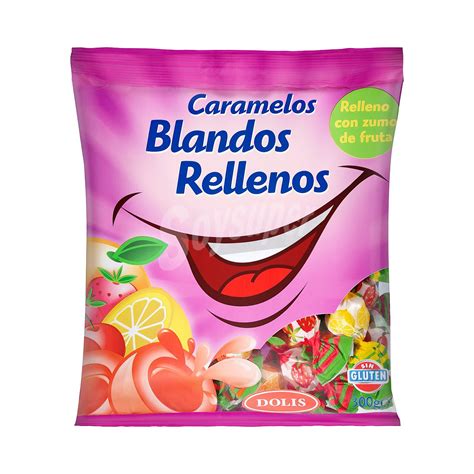 Dolis Caramelo Blando Relleno Zumo Frutas Paquete De 300 G