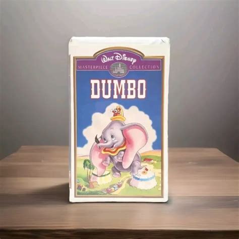 Vintage Walt Disney Masterpiece Collection Dumbo Vhs Tape Clamshell