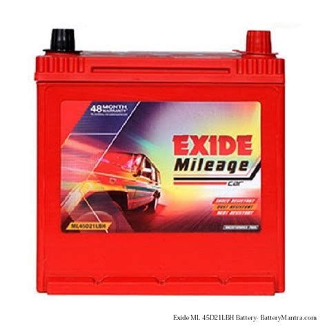 Buy Exide Mileage Fml Ml D Lbh Ah Car Battery At Best Price