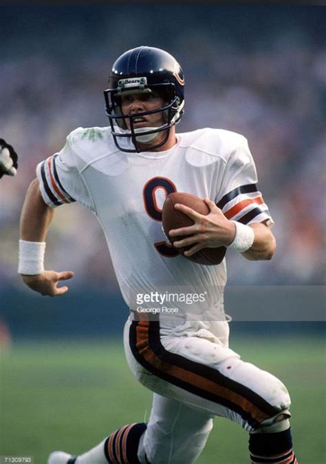 Quarterback Jim Mcmahon 9 Of The Chicago Bears Runs With The Ball