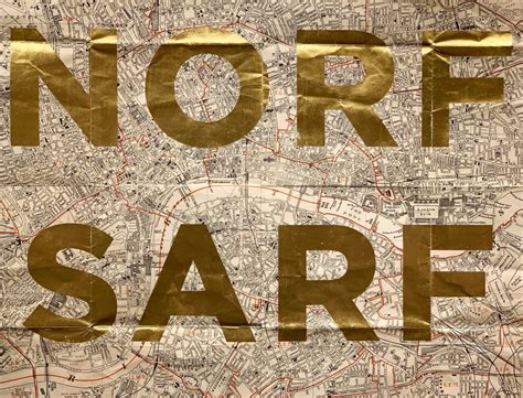 Norf Sarf Vintage Maps Gold By Dave Buonaguidi Nelly Duff