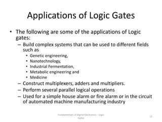11 Fundamentals Of Digital Electronics L Pptx