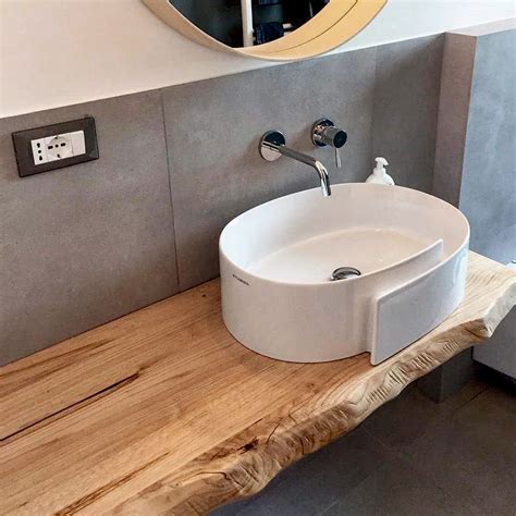 Mensola Bagno In Legno Di Castagno X Cm Xlab Design