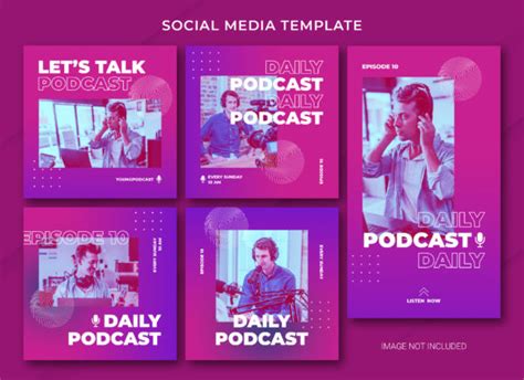 Podcast Social Media Premium Template Graphic By Anuno Labs · Creative Fabrica