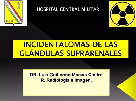 Incidentalomas De La Gl Ndula Suprarenal Dr Luis Guillermo Macias