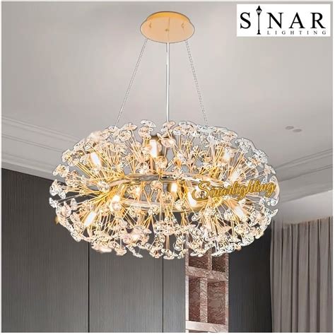 Jual Lampu Gantung Kristal Chandelier Bulat Diameter Cm C