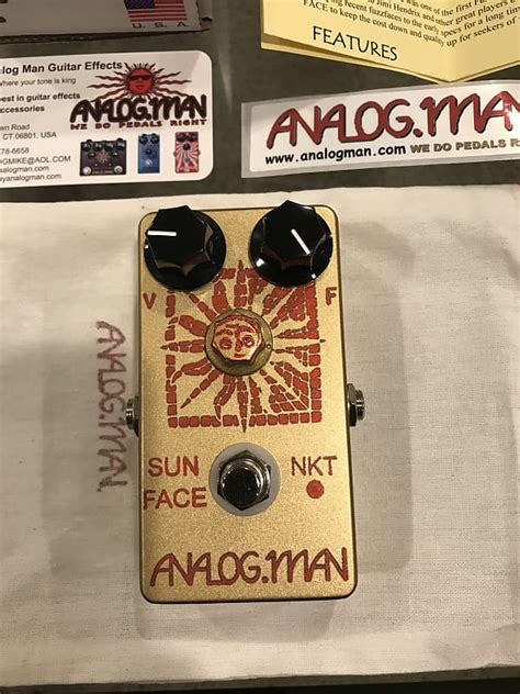 Analogman Sun Face Germanium Fuzz Nkt Red Dot Reverb