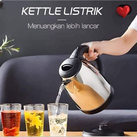 Jual 2 L KETTLE TEKO LISTRIK PEMANAS AIR ELEKTRIK 2 LITER Scarlett