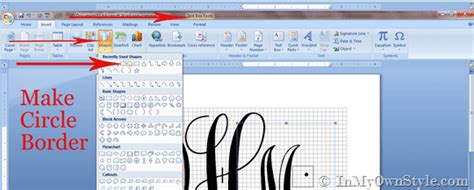 How To Create A Monogram Using Microsoft Word Artofit