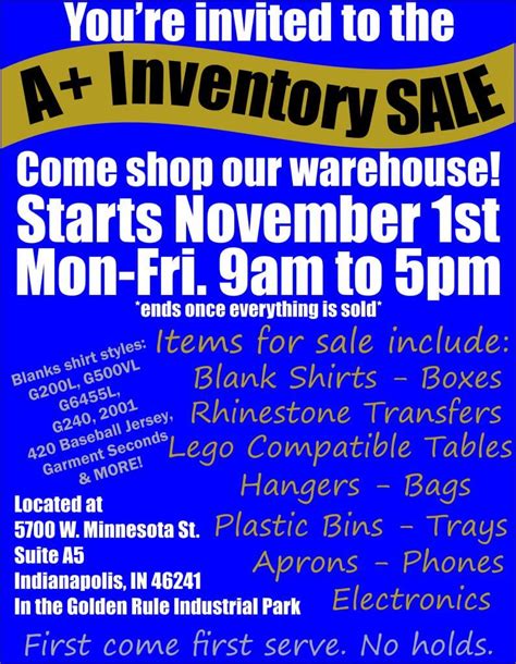 Warehouse Clearance Sale Deals On Apparel And Rhinestones A Images