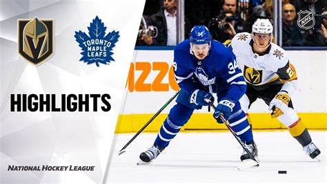 NHL Highlights Golden Knights Maple Leafs 11 07 19 YouTube