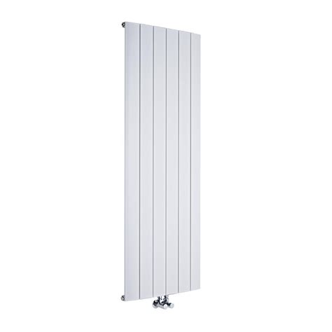 Milano Skye Aluminium White Vertical Designer Radiator Mm X Mm