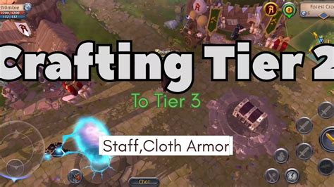 Crafting Tier To Tier Staff Cloth Armor Albion Online Gameplay