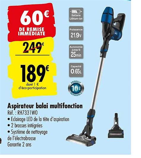 Promo Aspirateur Balai Multifonction Chez Carrefour Icatalogue Fr