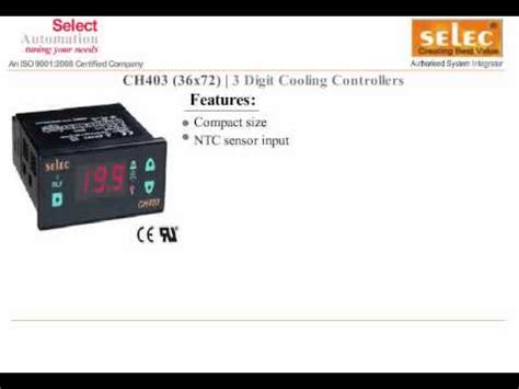 SELEC TEMPERATURE CHILLER CONTROLLER CH403 TEMPERATURE CONTROLLER YouTube