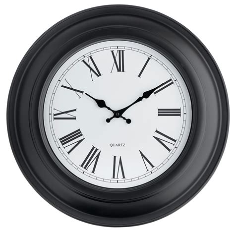 Wilko Giant Black Station Wall Clock Wilko