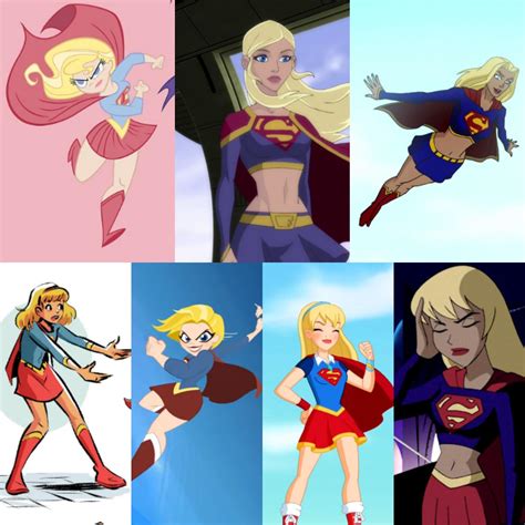 Ok hear me out guys, but what if Supergirl got her own multiverse treatment? (Clockwise from ...