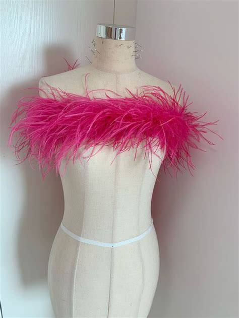 Hot Pink Ostrich Feather Boa For Couture Extra Puffy Ostrich Feather