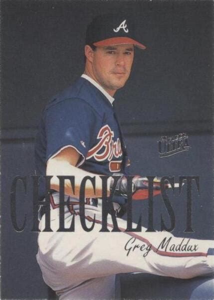 1996 Fleer Ultra Checklist 8 Greg Maddux For Sale Online EBay