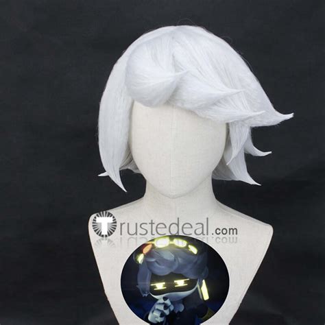 Murder Drones N Silver White Styled Cosplay Wig