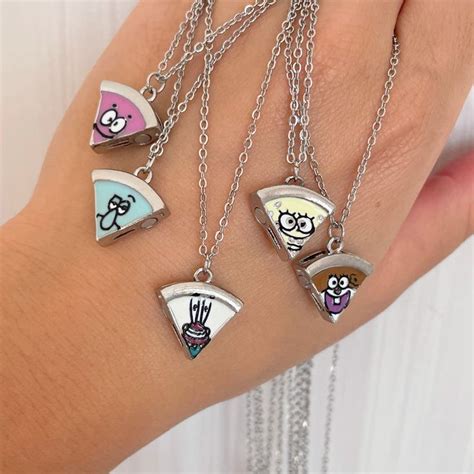 Pizza Necklaces Set Of 5 For Best Friends Forever Necklace BFF Necklace