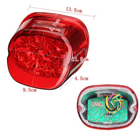 New Motorcycle Rear Tail Brake Running Light Lamp For Harley Dyna Fat