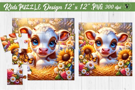 Kids puzzle | Baby Farm animals (3350306)