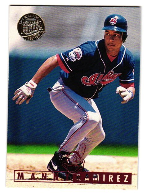 Fleer Ultra Manny Ramirez Gold Medallion Parallel Baseball Card