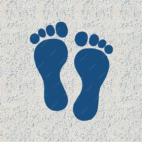 Premium Vector | Flat Design Illustration of Footprint Vector