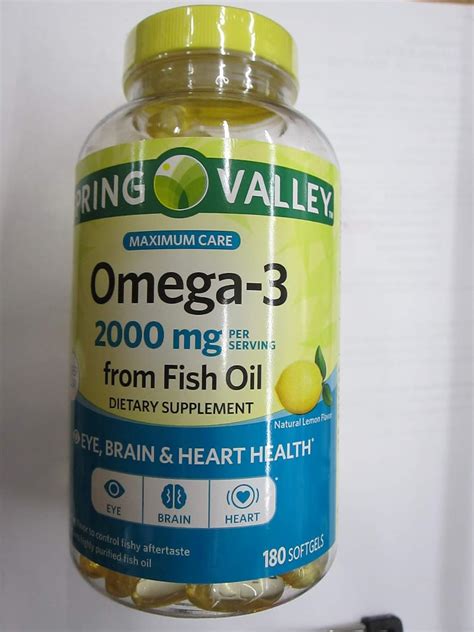 Amazon Spring Valley Omega From Fish Oil Mg Eye Brain