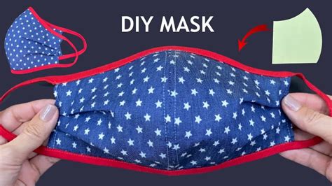 New Style Mask Diy Breathable Face Mask No Elastic Very Easy Pattern Sewing Tutorial At Home