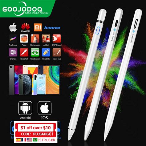 GOOJODOQ lápiz Stylus Universal para tableta para iPad 2021 Air 2 iPad