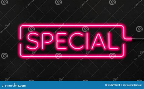 neon backlit style   word special   black grai ai generated