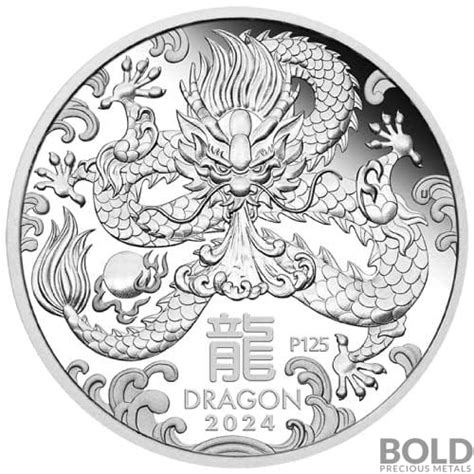 2024 1 Oz Perth Lunar Year Of The Dragon Silver Coin Proof