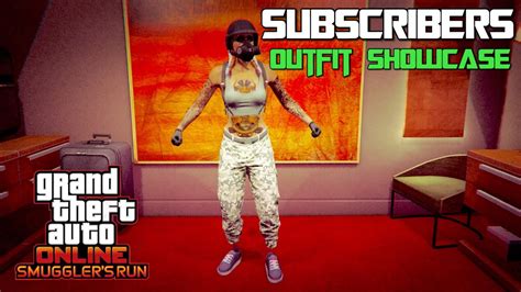 GTA 5 Smugglers Run Subscribers Outfit Showcase 13 PS4 Pro YouTube