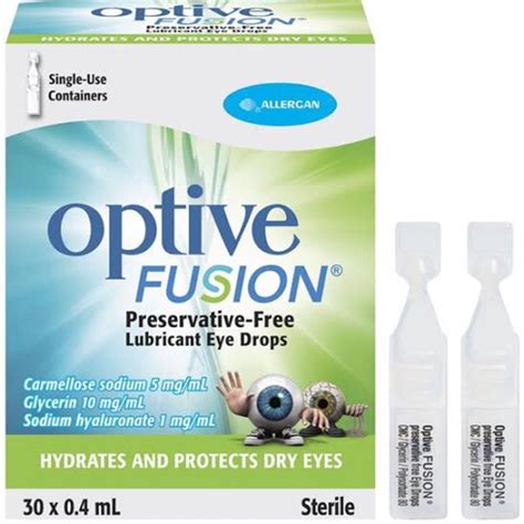 Optive Fusion UD Preservative Free Lubricant Eye Drops Shopee Philippines