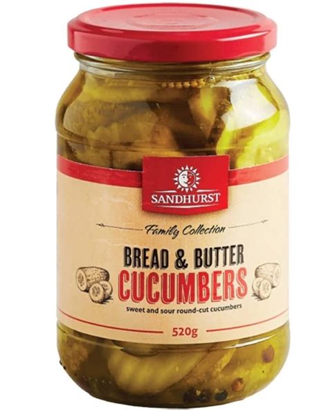 Sandhurst Bread Butter Cucumbers 520g Adelaide S Finest Supermarkets